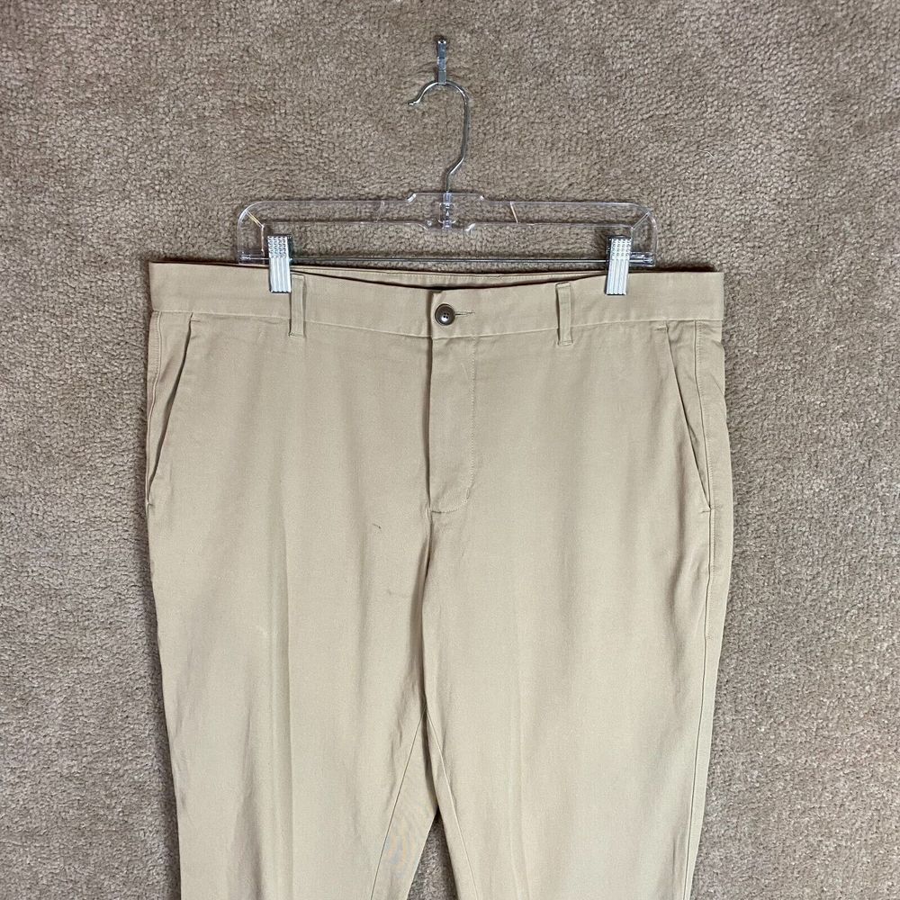 Everlane Performance Chino Pant Mens Size 35 x 32 Khaki Stretch Athletic Fit NEW - Picture 3 of 12